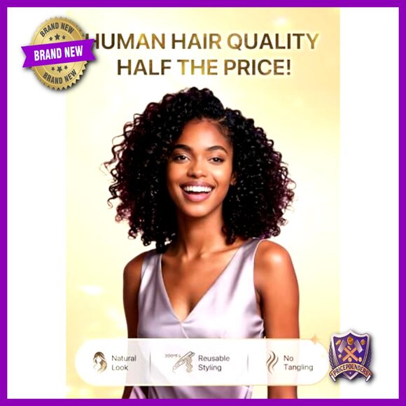Burmese Curly Hair Extensions 3 Bundles Protein Fiber 18 20 22 Inches main image 6